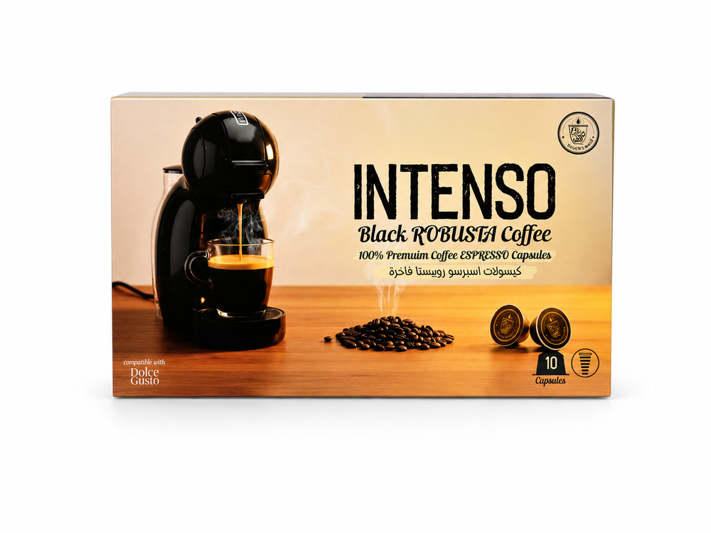 INTENSO - كبسولات قهوة 100% روبيستا - INTENSO - كبسولات قهوة 100% روبيستا