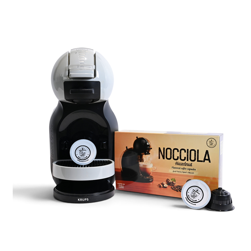 NOCCIOLA - Hazelnut Coffee - SoulnSmell NOCCIOLA hazelnut coffee capsules displayed beside the product box