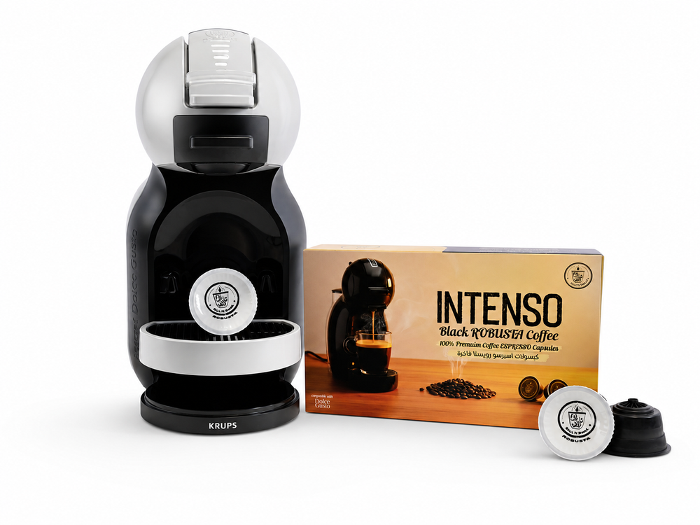INTENSO  - كبسولات قهوة 100% روبيستا   - INTENSO  - كبسولات قهوة 100% روبيستا  