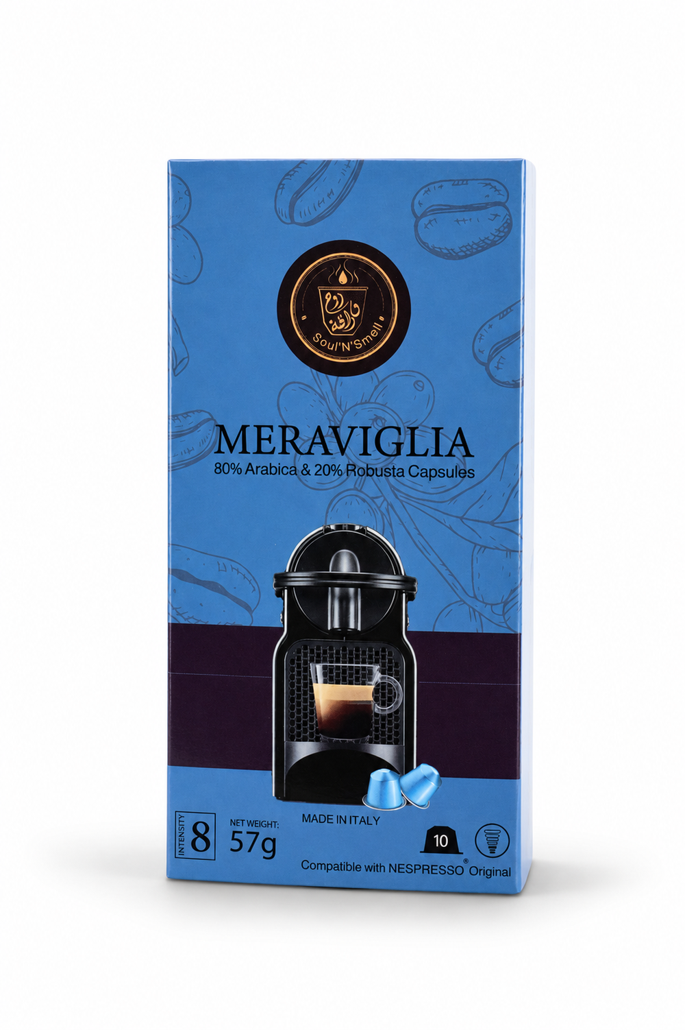 MERAVIGLIA-  80% Arabica and 20% Robusta. - MERAVIGLIA-  80% Arabica and 20% Robusta.