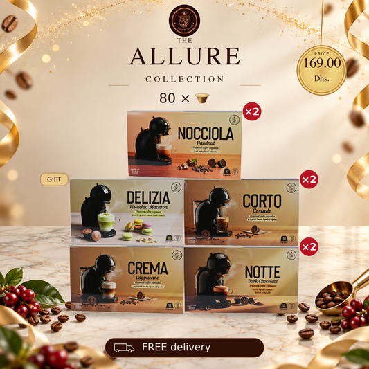 ALLURE COLLECTION - Dolce Gusto Compatible Capsules  collection with 8 Boxes 