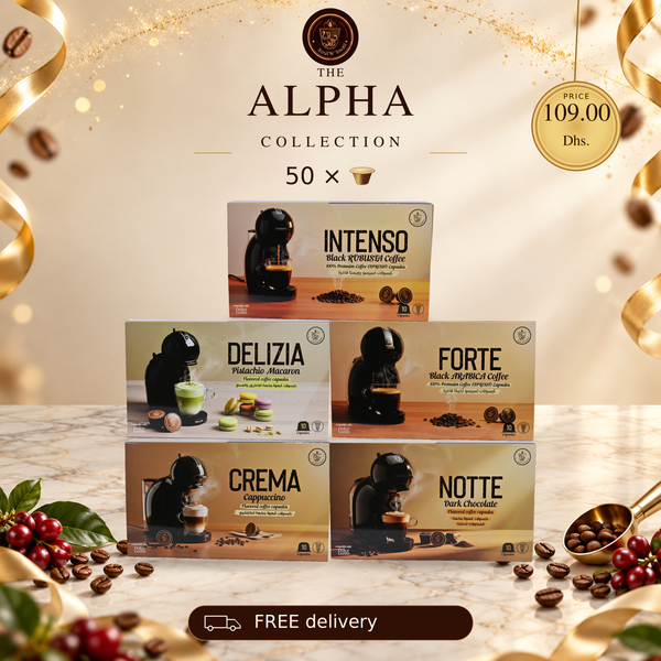 ALPHA COLLECTION - DOLCE GUSTO Compatible Capsules collection 5 Boxes 