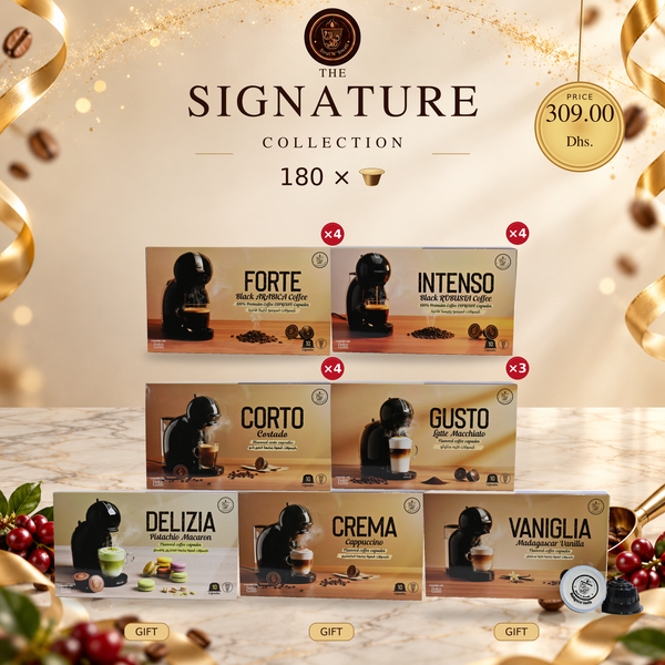 SIGNATURE COLLECTION - Dolce Gusto Compatible capsule collections with 18 Boxes 